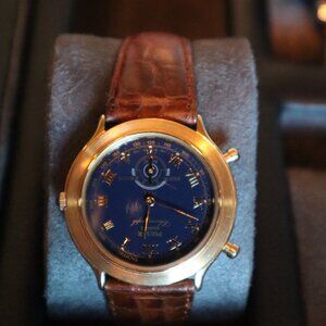 Pulsar by Seiko Quartz Chrono (Nvy w/ Brn Lthr Band)